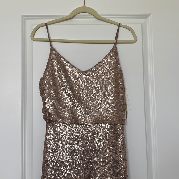 Jenny Yoo Dresses & Skirts - Jenny Yoo Size 10 Rose Gold Sequin Dress